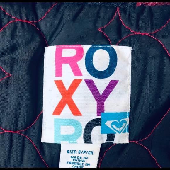 Roxy Jacket Buffalo Plaid Red Brown Fur Trim Small - Picture 12 of 12